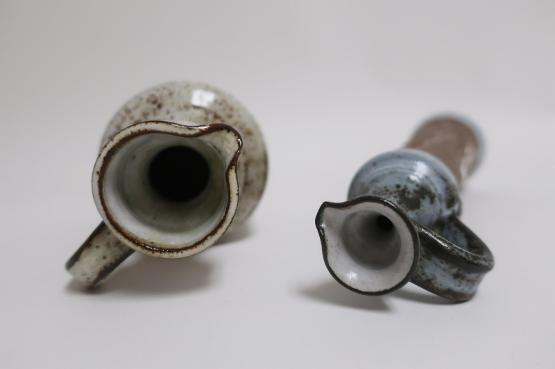 Colette Gueden Ceramic Mask and 2 Ewers