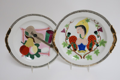 2 Colette Gueden Platters, 3 Primavera Plates