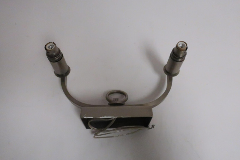 Set of 5 French Metal 2-Arm Sconces, 1940&apos;s