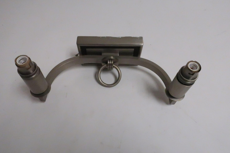 Set of 5 French Metal 2-Arm Sconces, 1940&apos;s