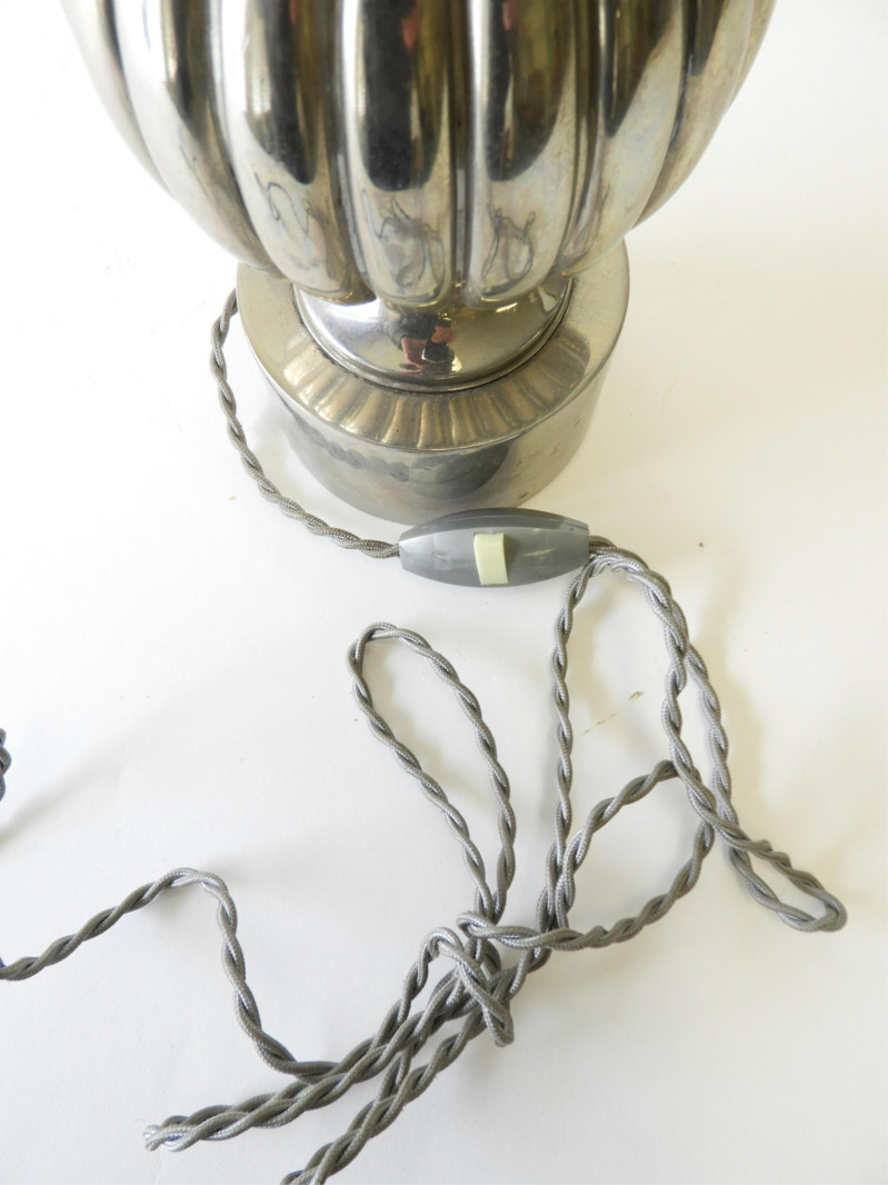 Art Deco Chrome Lamp, circa 1930