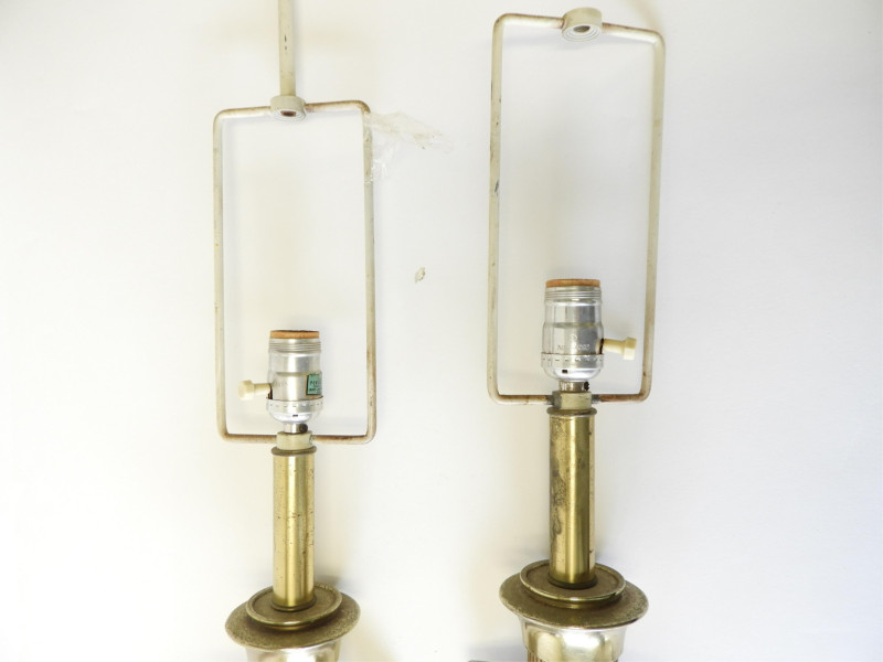 Pr Mid Century Asian Inspired Lamps