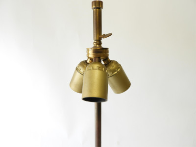 Philippe Barbier Bronze &amp; Black Marble Lamp
