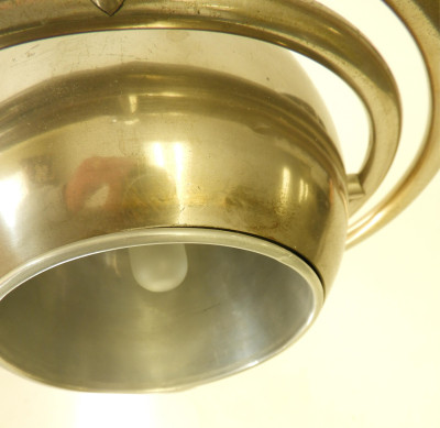 French Art Deco Nickel Plated Desk Lamp