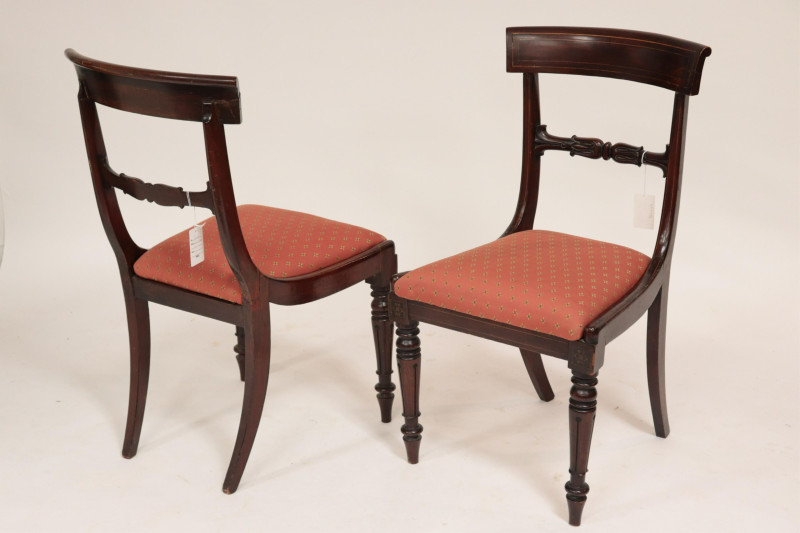 Set of 4 Regency Inlaid Side Chairs &amp; 2 Others