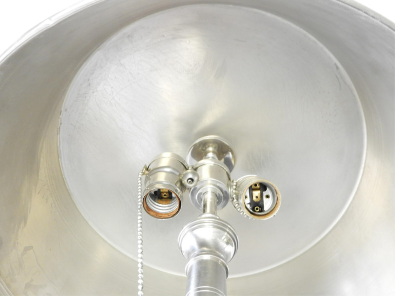 Art Deco Polished Metal Machine Age Lamp