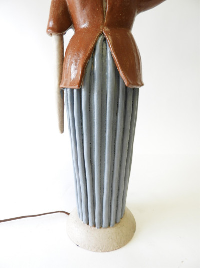 Ernestrine Figural Ceramic Lamp, circa 1950
