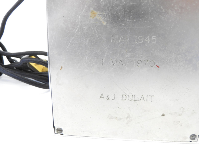 A&amp;J Dulait Amethyst Quartz &amp; Metal Lamp, 1970