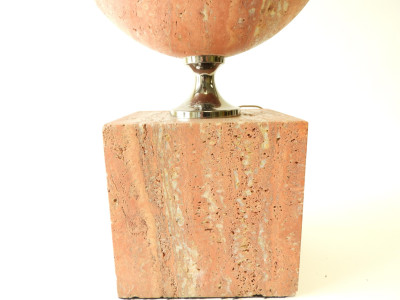 Philippe Barbier Red Marble Lamp