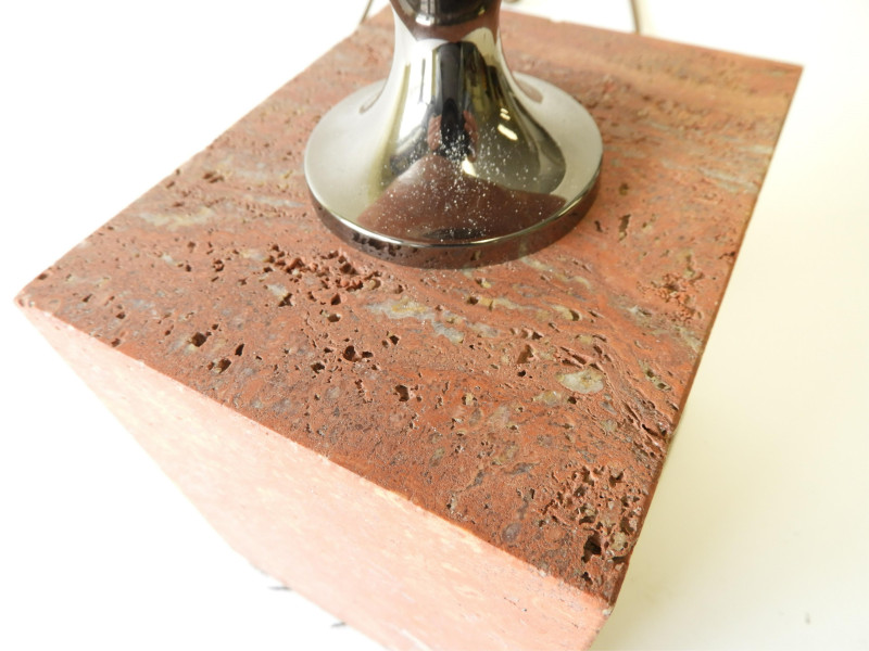Philippe Barbier Red Marble Lamp