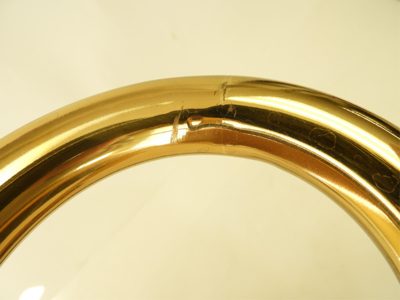 2 1970&apos;s Brass &amp; Silvered Metal Pipe Lamps