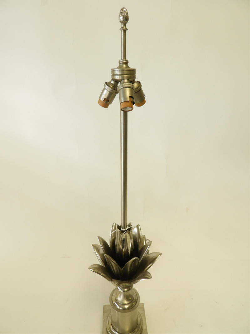 Charles &amp; Fils Steel Artichoke Lamp, circa 1960