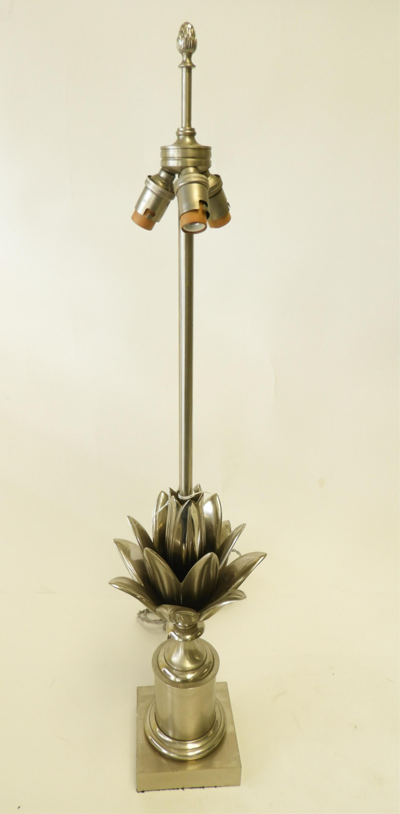 Charles &amp; Fils Steel Artichoke Lamp, circa 1960