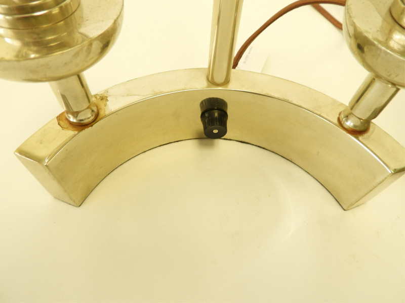 Heyco Nickel Plated Lamp &amp; Similar Brass Lamp