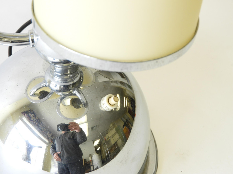 Fritz Breuhaus Chrome Lamp, circa 1925, Berlin