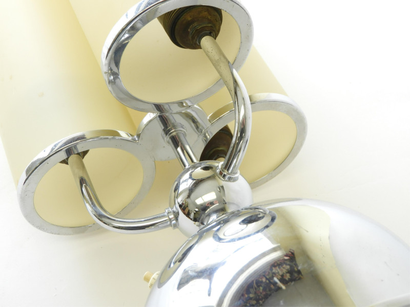 Fritz Breuhaus Chrome Lamp, circa 1925, Berlin