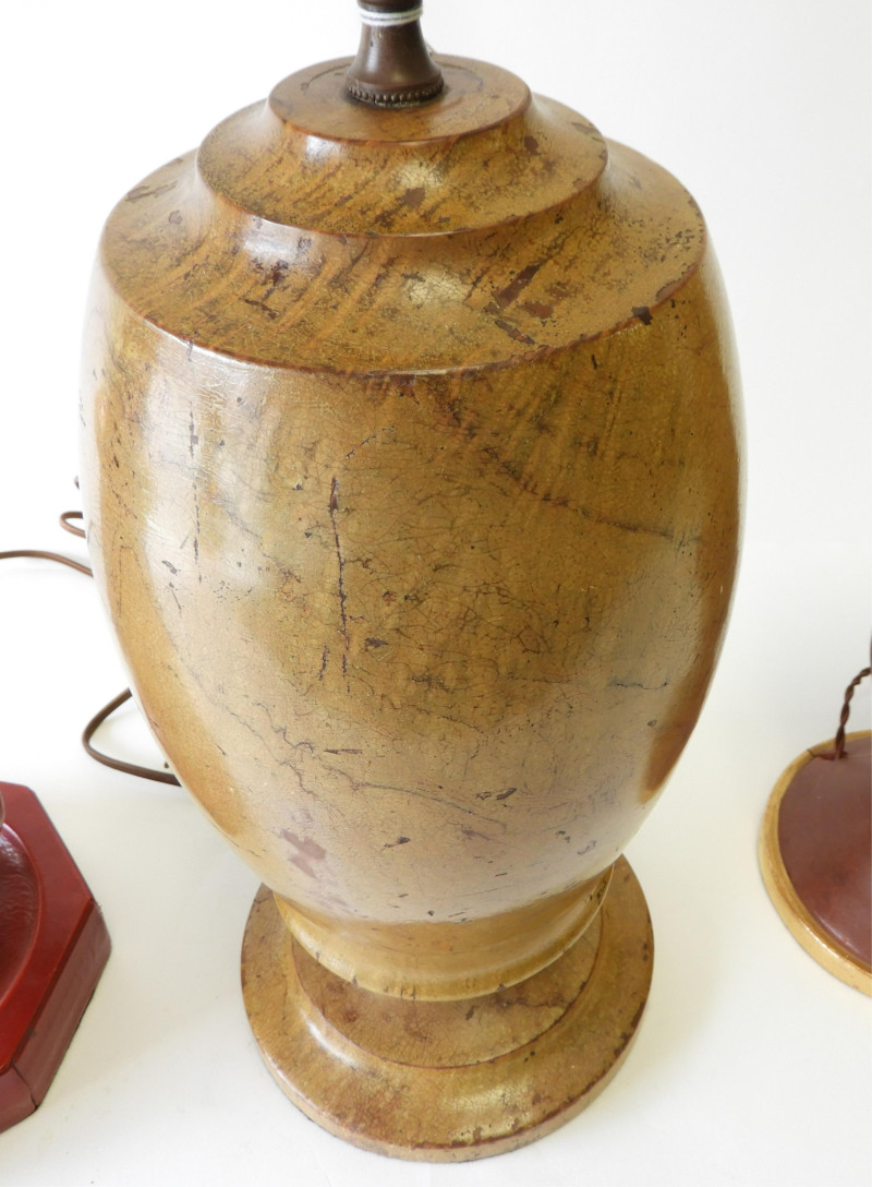 3 Art Deco Baluster Lamps