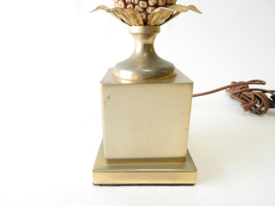 1970&apos;s Composition &amp; Metal &apos;Corn Cob&apos; Lamp