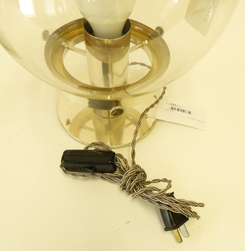 2 1970&apos;s Chrome &amp; Nickel Plate Lamps