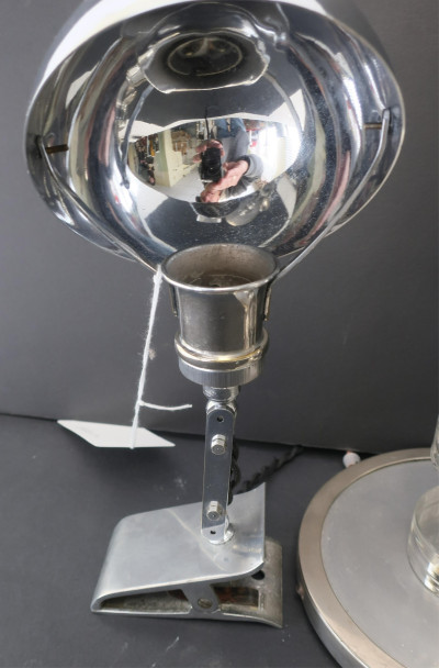 2 Art Deco Lamps &amp; Headboard Lamp