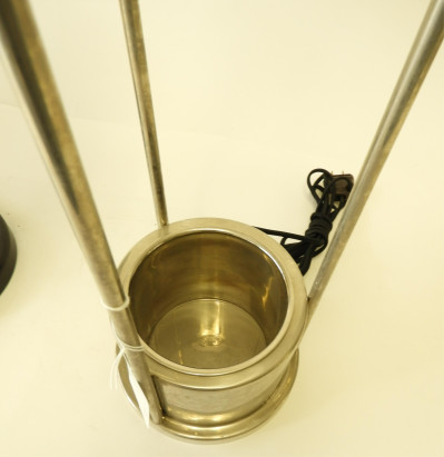 2 Art Deco Chrome Lamp &amp; Painted Desk Lamp