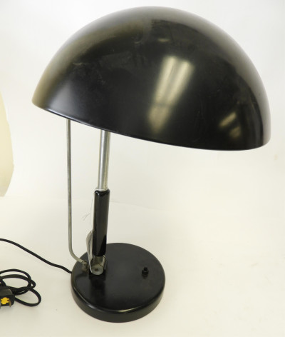2 Art Deco Chrome Lamp &amp; Painted Desk Lamp