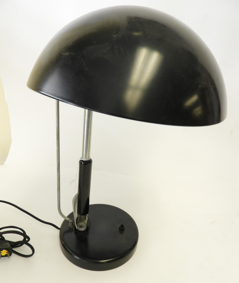 2 Art Deco Chrome Lamp &amp; Painted Desk Lamp