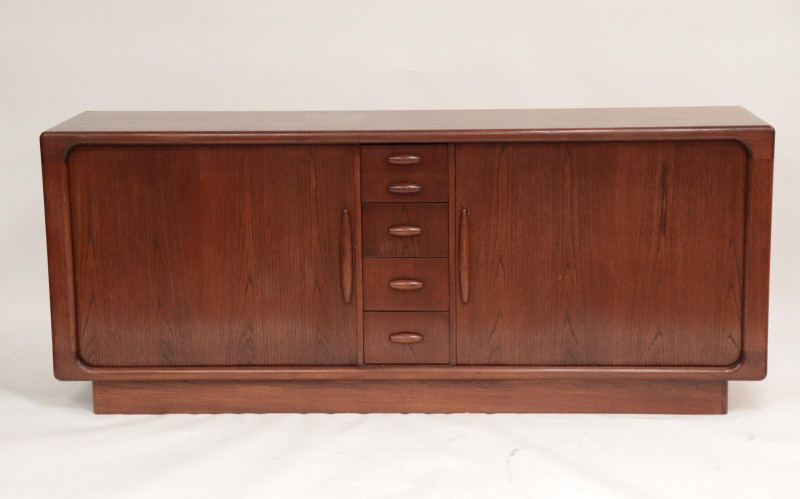 Danish Modern Mahogany Tambour Sideboard, 1965