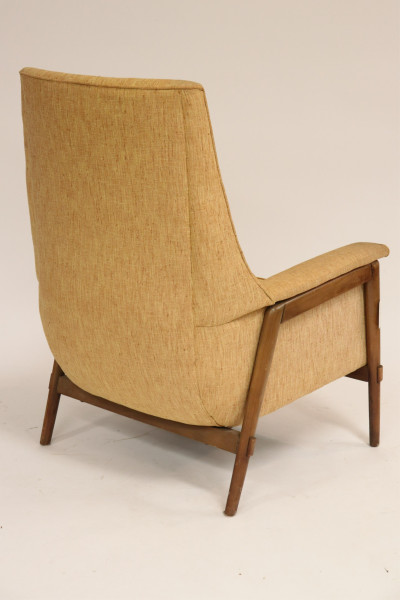 Mid Century Modern Walnut Armchair, circa 1960