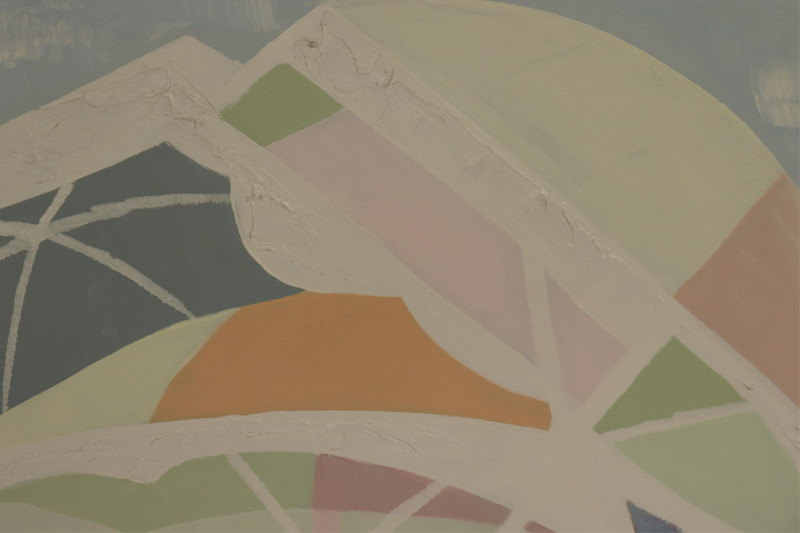 Lee Reynolds, 20th C., &quot;Beach Umbrellas&quot;
