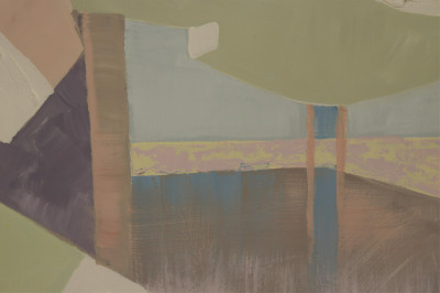 Lee Reynolds, 20th C., &quot;Beach Umbrellas&quot;