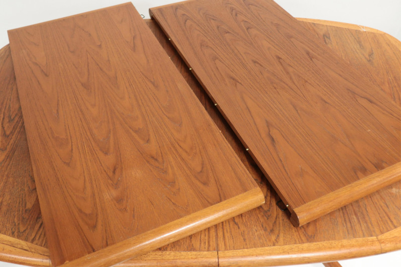 Danish Modern Teak Dining Table &amp; 4 Chairs, c 1960