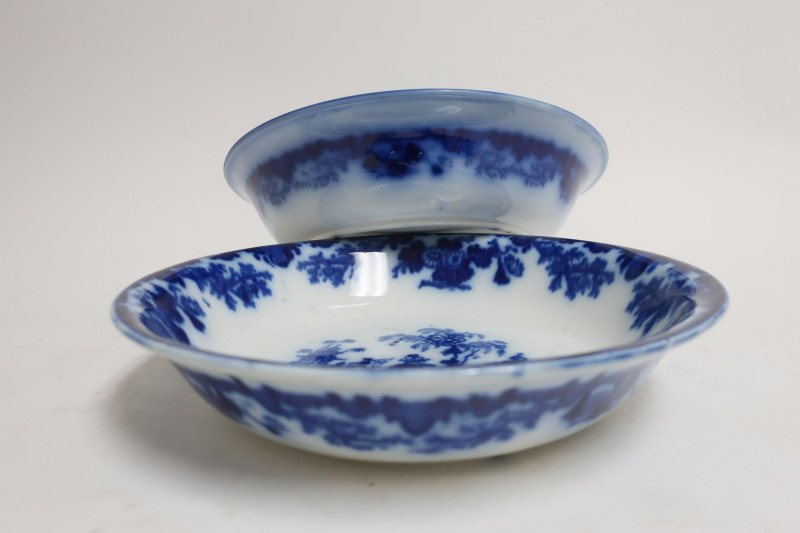 Flow Blue &apos;Scinde&apos; Transferware Items, 19th C.