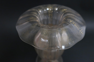 Two Midcentury Italian Glass Vases