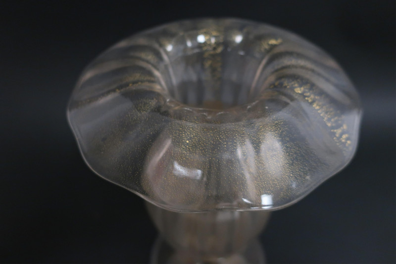 Two Midcentury Italian Glass Vases