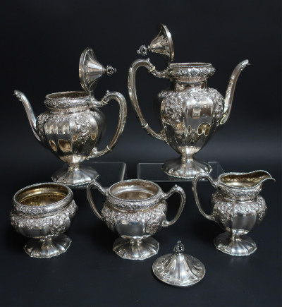 Reed &amp; Barton 5-Pc Sterling Silver Tea/Coffee
