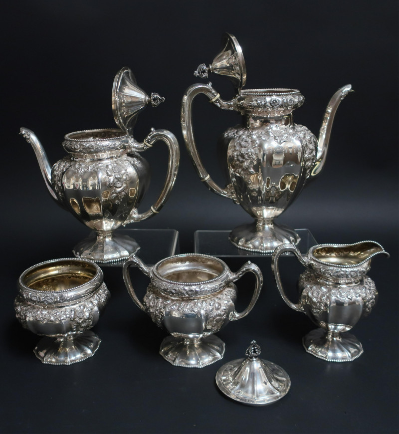 Reed &amp; Barton 5-Pc Sterling Silver Tea/Coffee