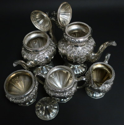 Reed &amp; Barton 5-Pc Sterling Silver Tea/Coffee