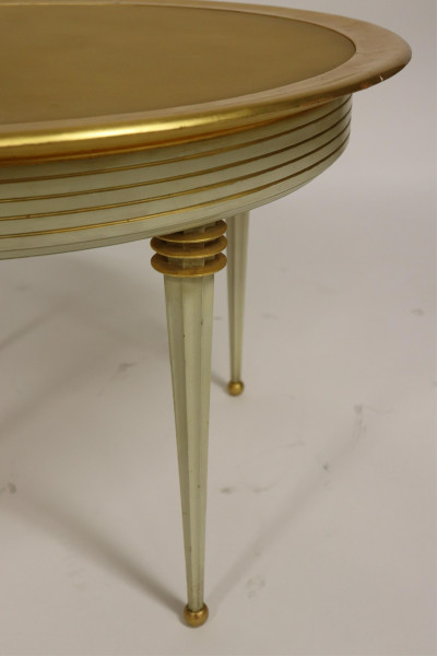 French 1940&apos;s Giltwood &amp; White Painted Side Table