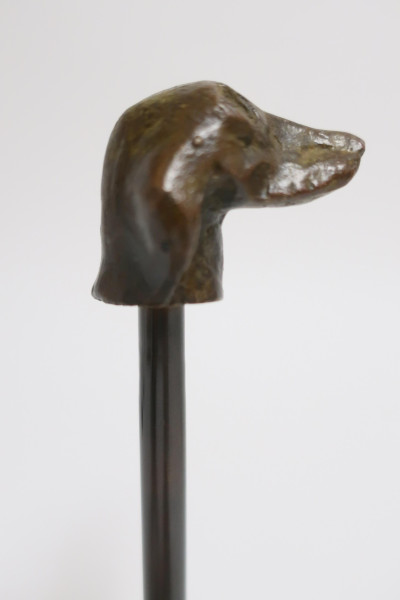 Set of 5 Modern Bronze Busts of Dogs