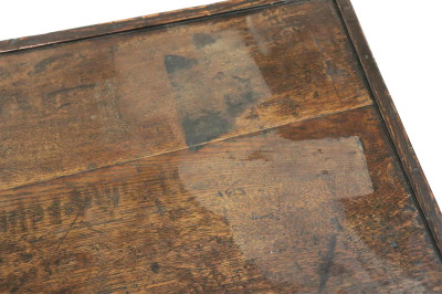 George II Oak &amp; Walnut Kneehole Desk
