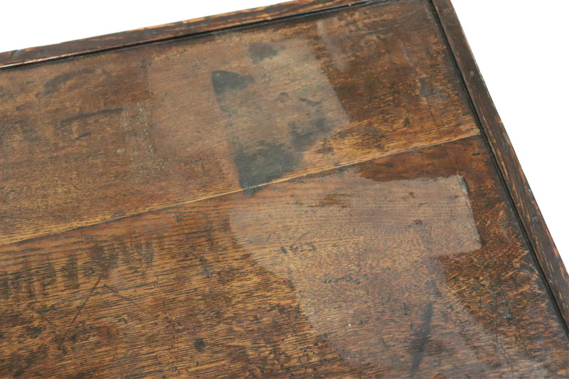 George II Oak &amp; Walnut Kneehole Desk
