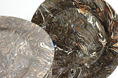 Marbleized Ceramic Partial Dinner Service