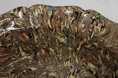 Marbleized Ceramic Partial Dinner Service