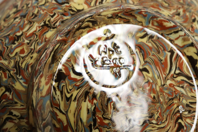 Marbleized Ceramic Partial Dinner Service