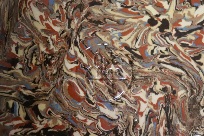 Marbleized Ceramic Partial Dinner Service