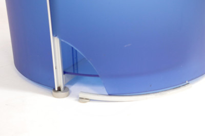 Room by Wellis Circular Blue Glass Cabinet
