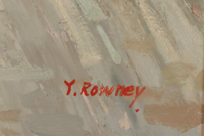 Y. Rowney, &apos;Paris Street Scene&quot;, O/C
