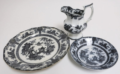 English Ironstone Transferware, 19th C.