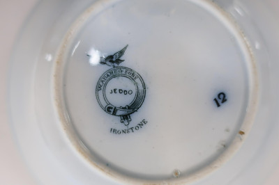 39-Pc. Jeddo Pattern Transferware, 19th C., Adams